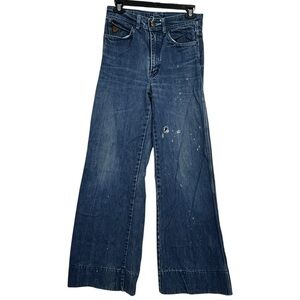 Seattle Blues Vintage Wide Leg Distressed Jeans 90s Y2K Grunge Workwear Denim 29